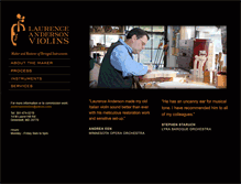 Tablet Screenshot of laurenceandersonviolins.com